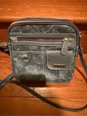 Multi sac Crossbody Floral Print Shoulder Bag - Slate Gray